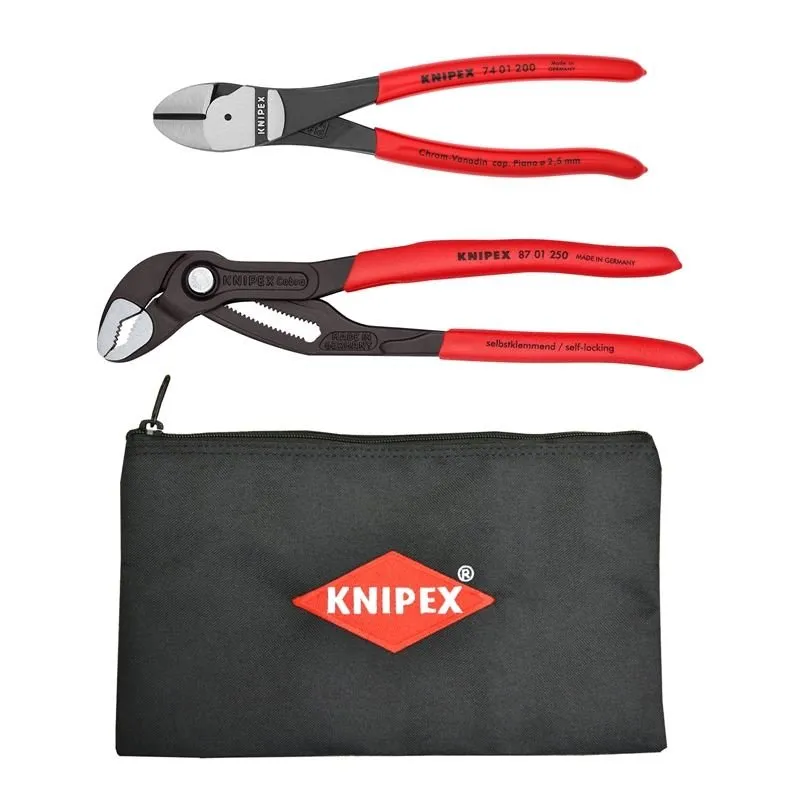 2 Piece CobraÂ® and Diagonal Cutters Set – with 12” Keeper
