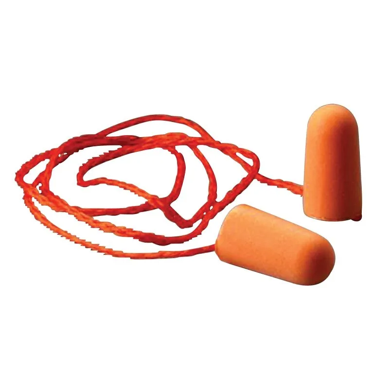 3M 1110 Ear Plugs, 29 dB NRR, Tapered, Polyurethane Ear Plug, Orange Ear Plug (Pack of 100)