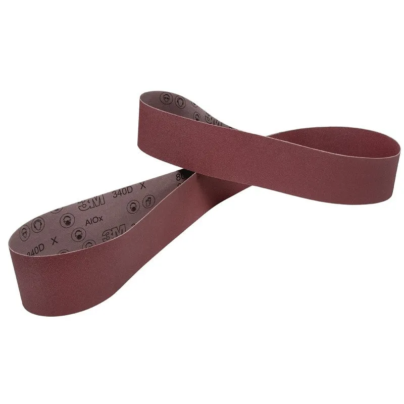 3M 27421 Sanding Belt, 6 in W, 48 in L, P120 Grit, Fine, Aluminum Oxide Abrasive (Pack of 20)