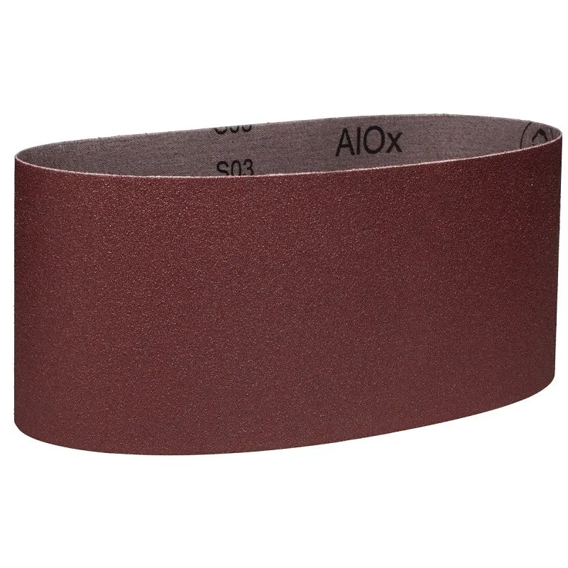 3M 27487 Sanding Belt, 4 in W, 21-3/4 in L, 80 Grit, Medium, Aluminum Oxide Abrasive (Pack of 10)