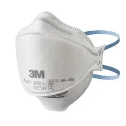 3M Aura Series 9205PH-10-DC Respirator, One-Size Mask, N95 Filter Class, 95 % Filter Efficiency, White