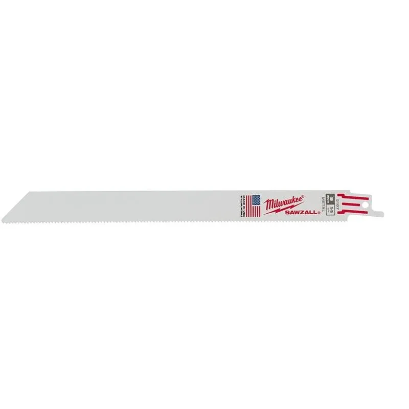 48-00-5187 9 in. 14 TPI Thin Kerf SAWZALL Blades – 5 Pack