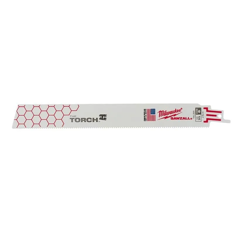 48-00-5787 9 in. 14 TPI THE TORCH SAWZALL Blade – 5 Pack