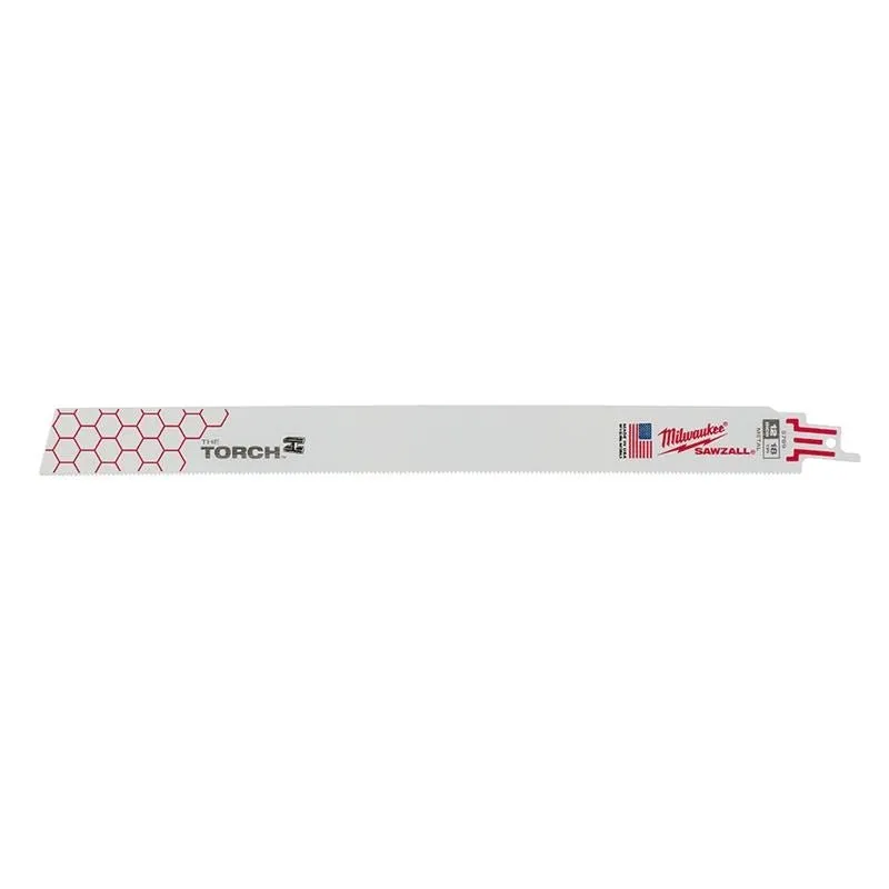 48-00-5789 12 in. 18 TPI THE TORCH SAWZALL Blade – 5 Pack