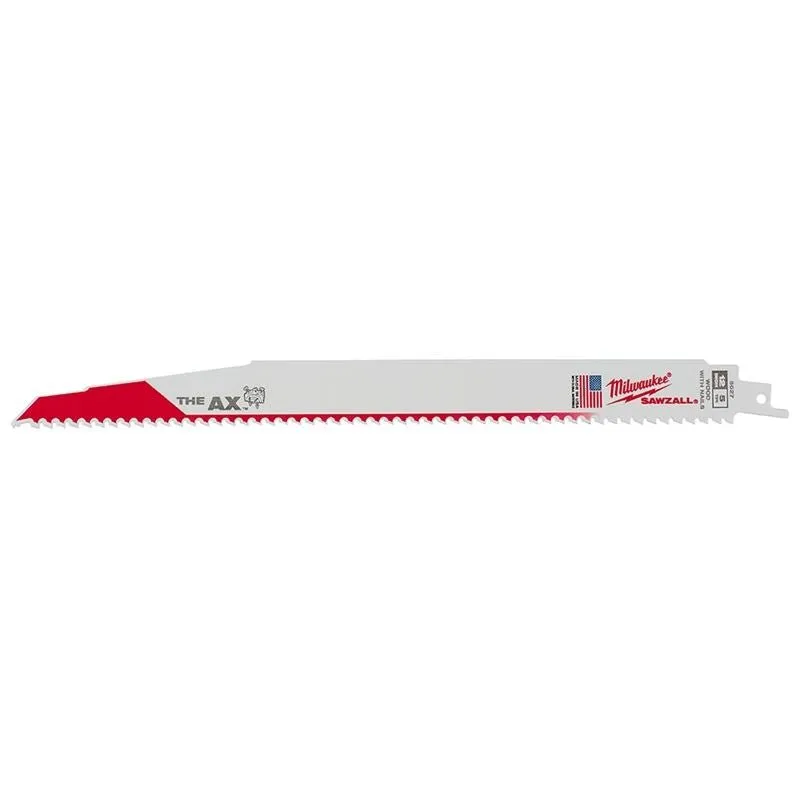 48-00-8027 12 in. 5 TPI The Ax SAWZALL Blade – 25 Pack