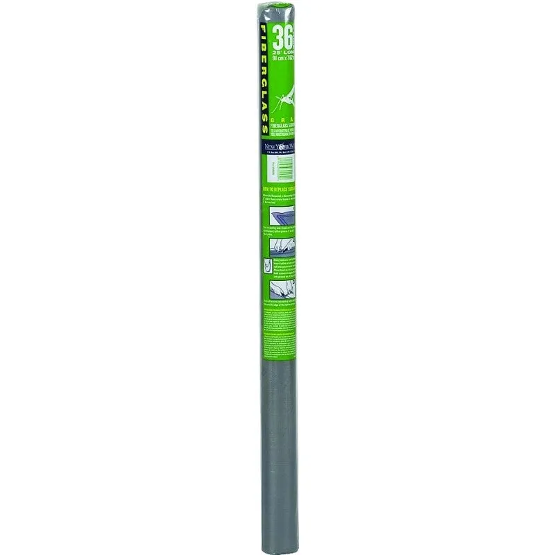 Adfors 30105 Insect Screen, 7 ft L, 36 in W, Fiberglass, Gray
