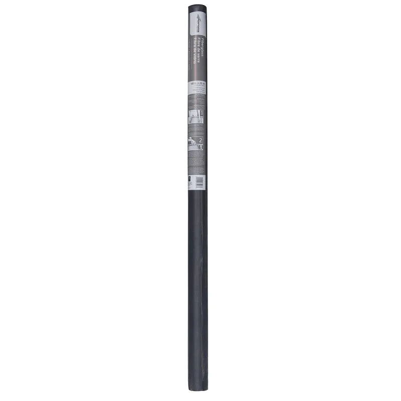 Adfors 33205 Insect Screen, 25 ft L, 36 in W, Fiberglass, Charcoal