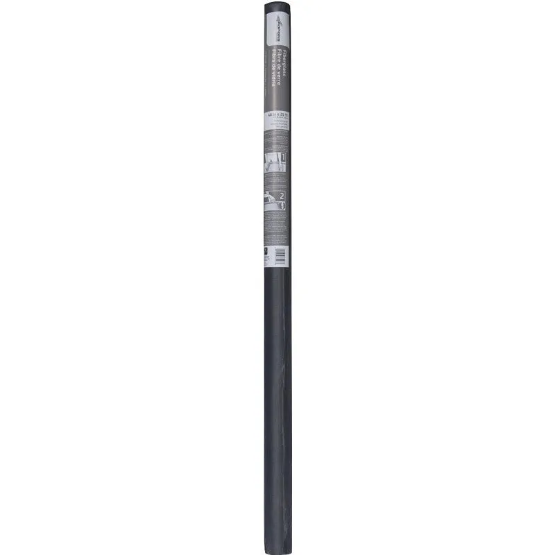 Adfors 33207 Insect Screen, 25 ft L, 48 in W, Fiberglass, Charcoal