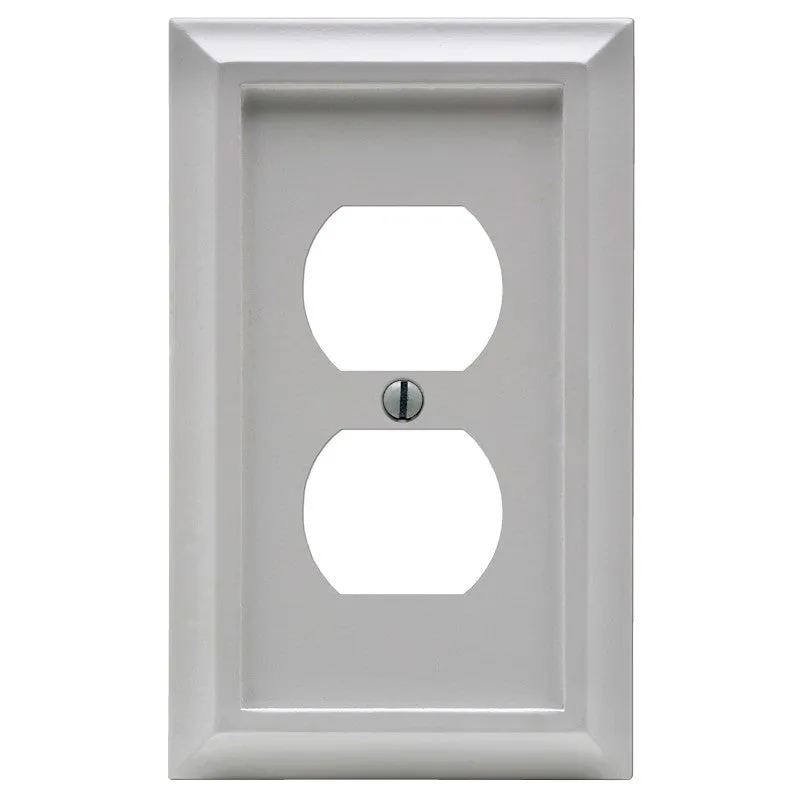 Amerelle Deerfield Series 2040DW Wallplate, Wood, White (Pack of 4)