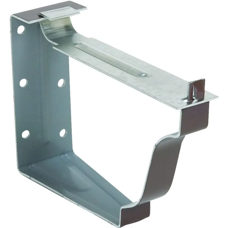 Amerimax 2502219 Snap Lok Bracket, 5 in L, 2 in W, 4 in H, Aluminum, Brown (Pack of 50)