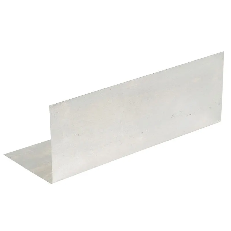 Amerimax 707447BX100 Step Flashing, 7 in L, 4 in W, Economy Profile, Aluminum, Galvanized