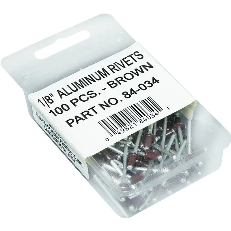 Amerimax 84034 Gutter Rivet, 1-1/2 in L, Aluminum