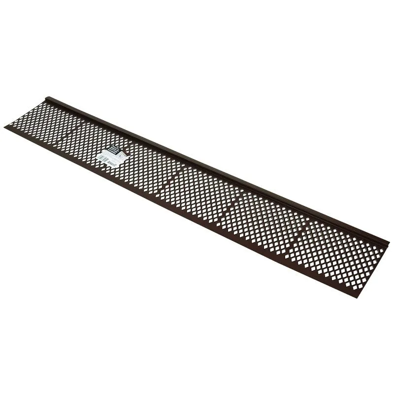 Amerimax 85379 Gutter Guard, 36 in L, 6.5 in W, PVC, Brown (Pack of 75)