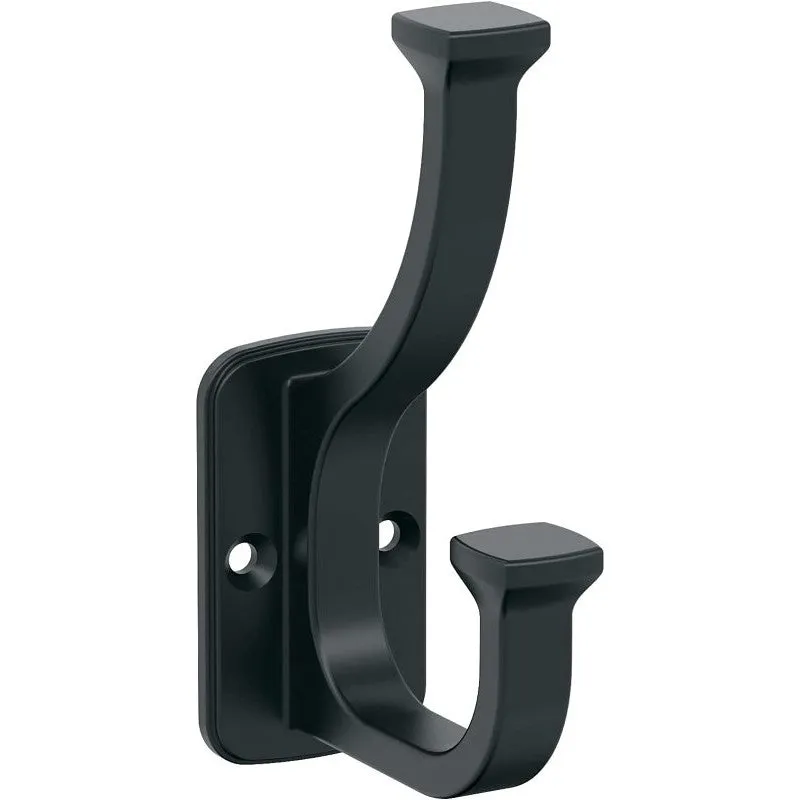 Amerock Alder Series H37007MB Decorative Hook, 11/16 in W, Zinc, 25 lb, 2-5/8 in Projection
