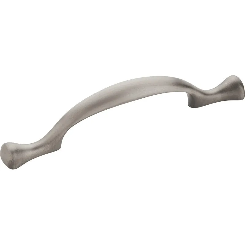 Amerock Allison Value Series TEN174G10 Cabinet Pull, 5-1/8 in L Handle, 1 in Projection, Zinc, Satin Nickel