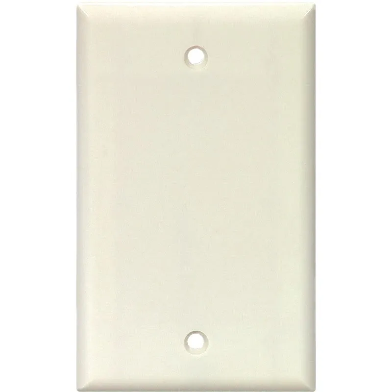 Arrow Hart 2129 2129W-BOX Wallplate, 4.95 in L, 2-3/4 in W, 0.08 in Thick, 1 -Gang, Polycarbonate, White (Pack of 25)