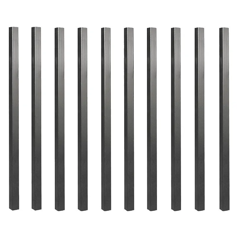 BALUSTER SQ STEEL BLK 26X3/4IN