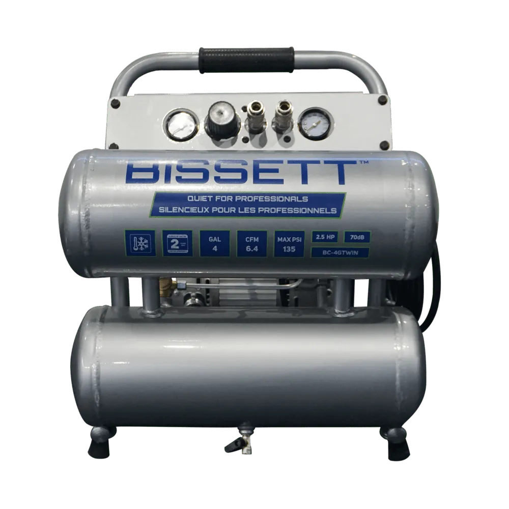 BISSETT BC-4GTWIN 4 Gal Twinstack Compressor