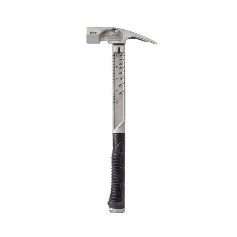 BOSS HAMMER 16oz PRO PLUS TITANIUM HAMMER – MILLED FACE