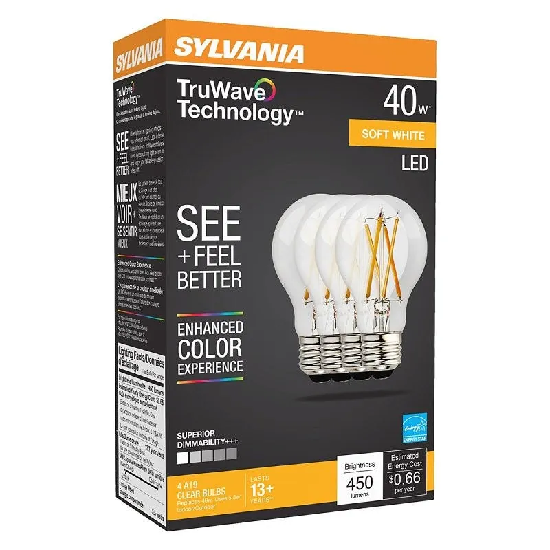 BULB LED A19 CLEAR SFTWHT 5.5W