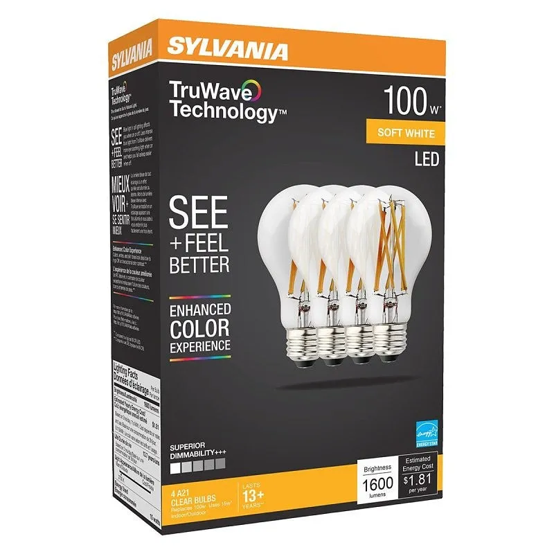 BULB LED A21 CLEAR SFTWHT 13W