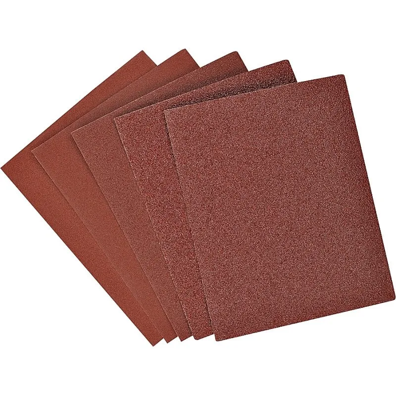 Black+Decker 74-606 Sandpaper, 4-1/2 in W, 5-1/2 in L, Aluminum Oxide Abrasive (Pack of 5)