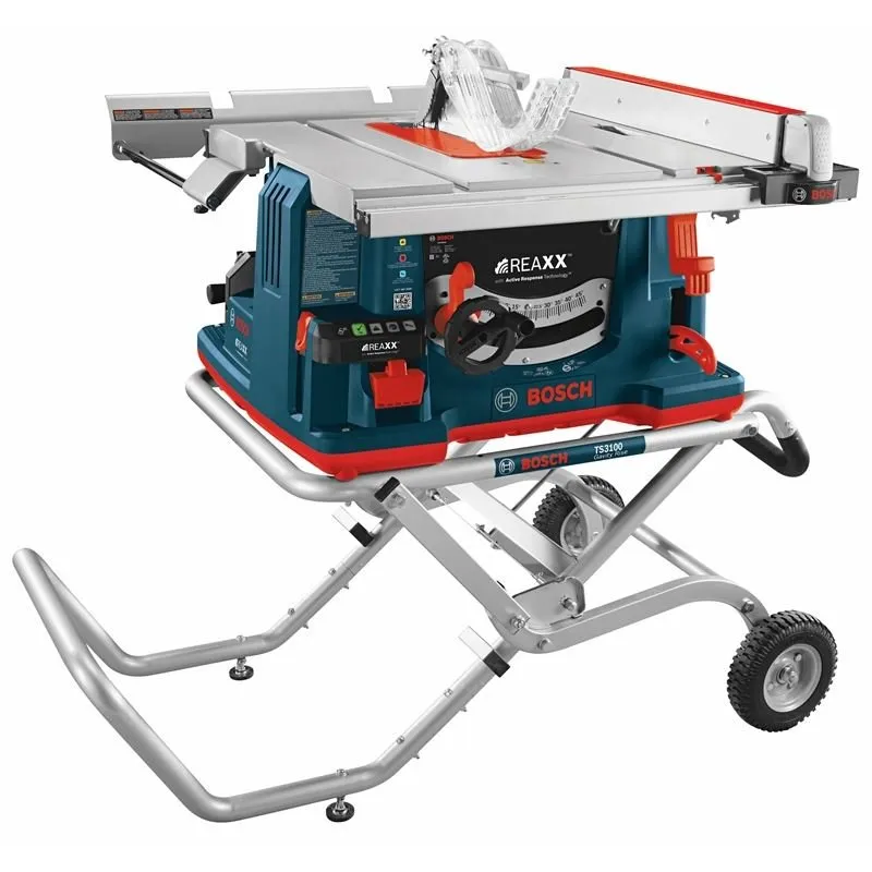 Bosch | GTS1041A-09 10 In. REAXXe Jobsite Table Saw with Gravity-Rise Wheeled Stand