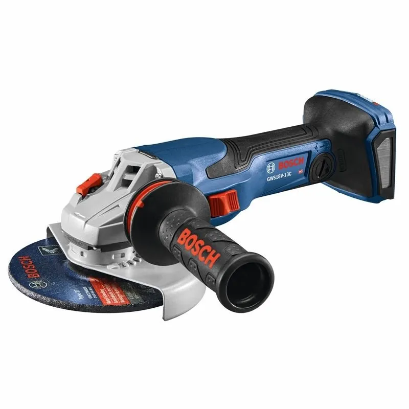 Bosch GWS18V-13CN PROFACTOR 18V Spitfire Connected-Ready 5 – 6 In. Angle Grinder with Slide Switch (Bare Tool)