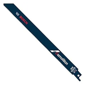 Bosch RD9V-25B 9 in. 5/8 V TPI All-Purpose Demolition for Wood with Nails Reciprocating Saw Blade (Pack of 25)