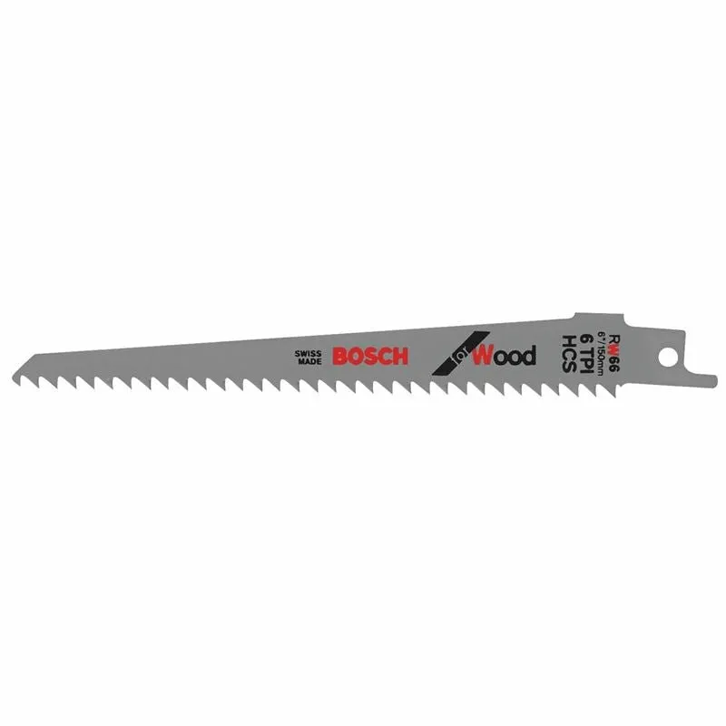 Bosch | RW66 6″ 6 TPI Wood Cutting Reciprocating Saw Blades