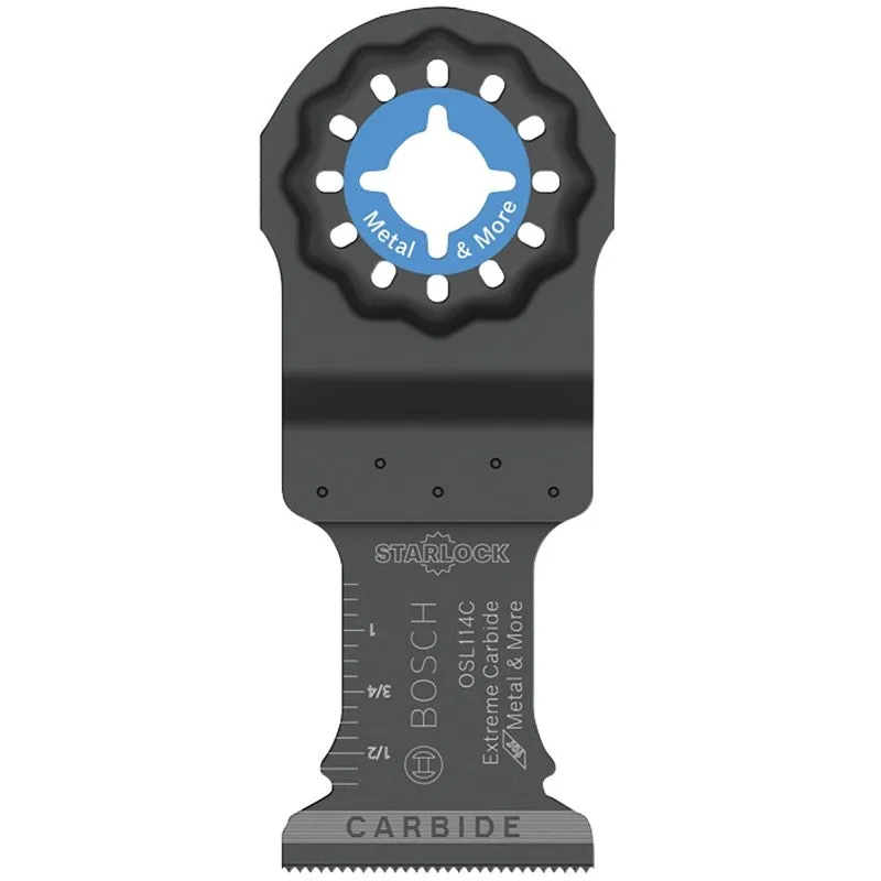 Bosch Starlock OSL114C Oscillating Blade, 1-1/4 in, Carbide, 4 in L