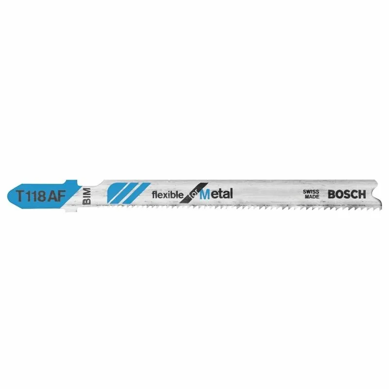 Bosch | T118AF100 100 Pieces 3-5/8″ 17-24 TPI Flexible for Metal T-Shank Jig Saw Blades