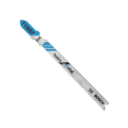 Bosch T118BF100 100 pc. 3-5/8 In. 11-14 TPI Flexible for Metal T-Shank Jig Saw Blades