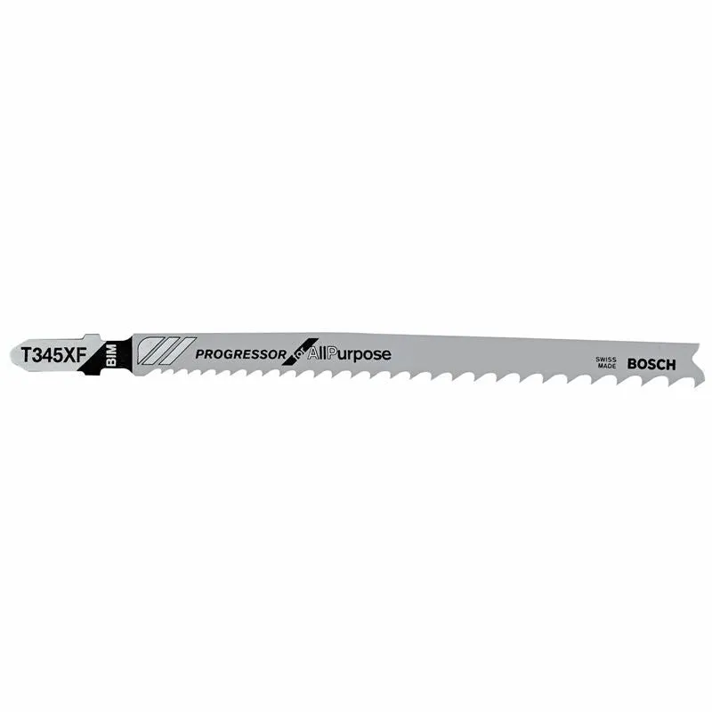 Bosch | T345XF100 100 Pieces 5-1/4″ 5-10P TPI Progressor for Wood With Nails T-Shank Jig Saw Blades