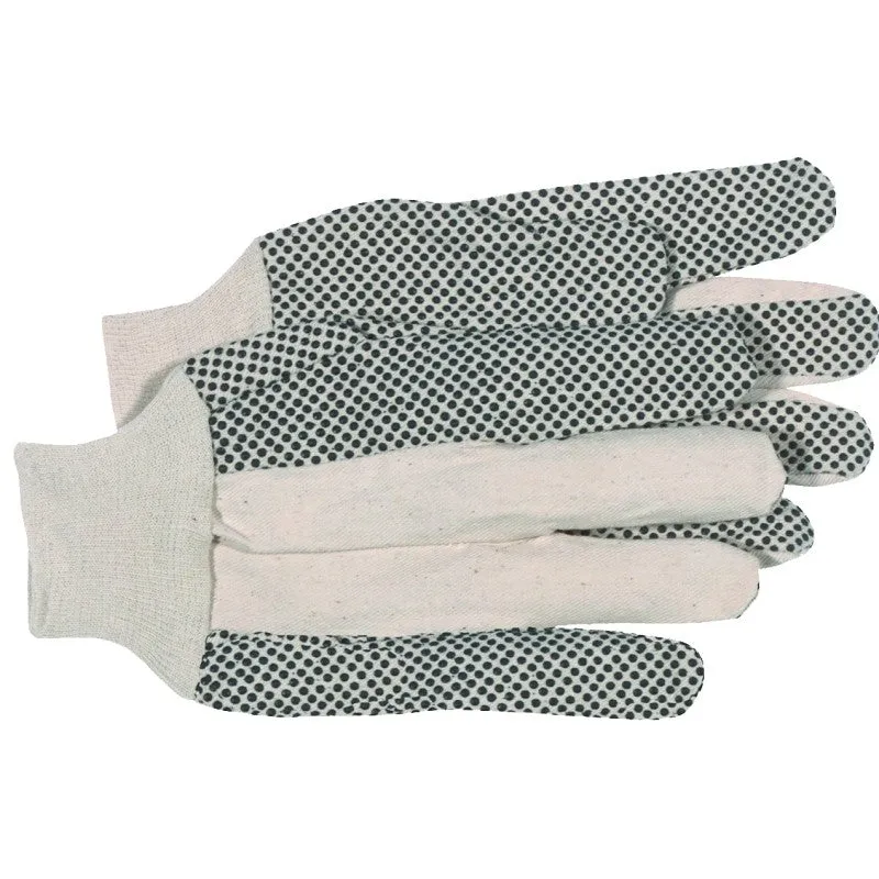 Boss B61112-L Work Gloves, Men’s, L, Cotton/Polyester, White