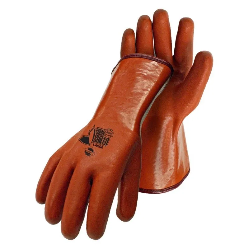 Boss Snow Shield 3600L Gloves, Men’s, L, Open Cuff, Orange