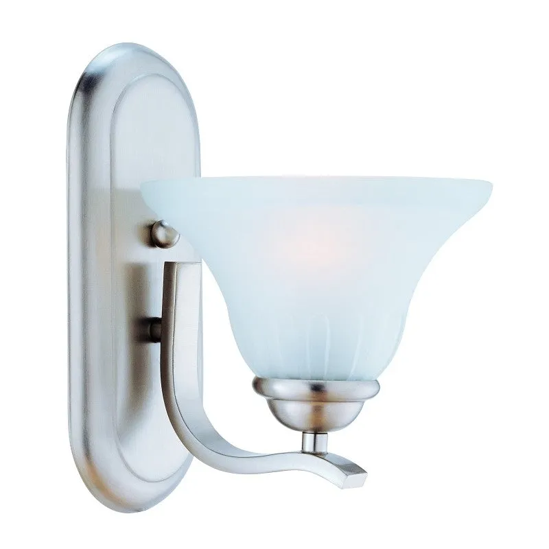 Boston Harbor 1571-1W-3L Single Light Vanity Fixture, 120 V, 60 W, A19 or CFL Lamp, Steel Fixture