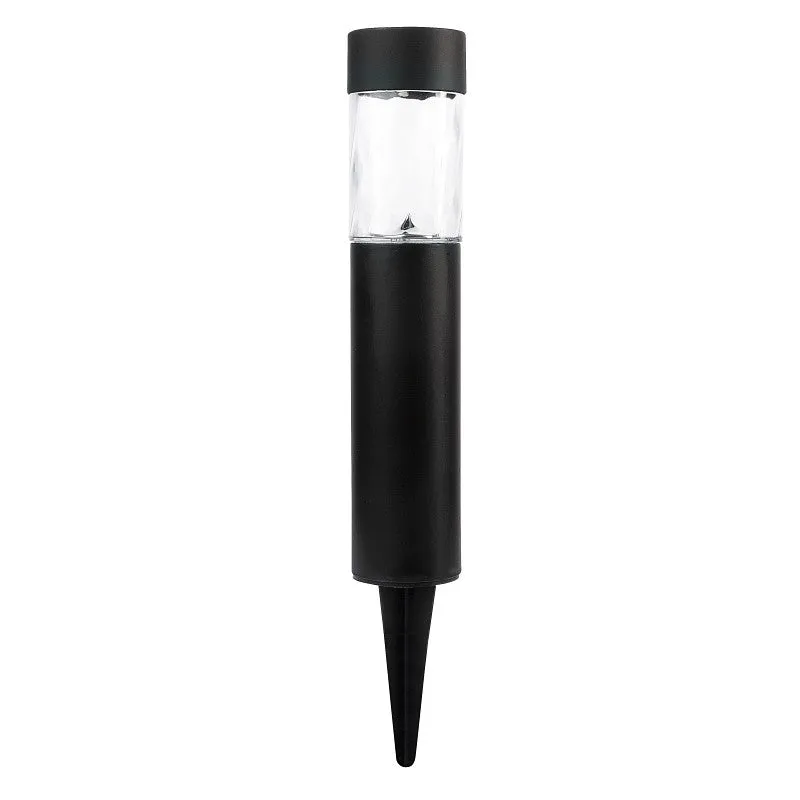 Boston Harbor 27092 Solar Bollard Light, Ni-MH Battery, AA Battery, 1-Lamp, LED Lamp, Plastic Fixture, Black