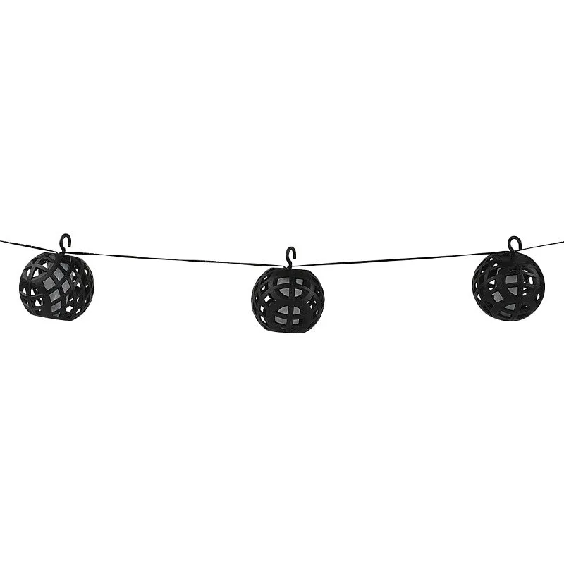Boston Harbor 27100 Solar Dancing Flame Rattan Ball String Light, Ni-MH Battery, AA Battery, 10 per Ball-Lamp, LED Lamp