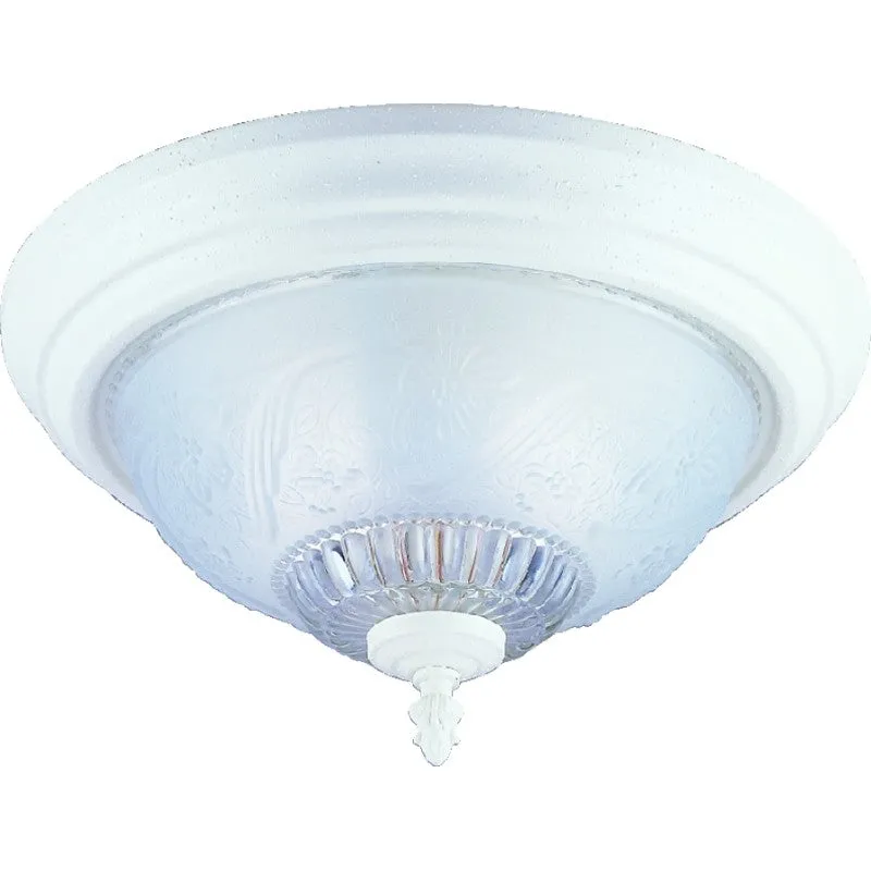 Boston Harbor F155WW02-1068EC3L Two Light Flush Mount Ceiling Fixture, 120 V, 60 W, 2-Lamp, A19 or CFL Lamp
