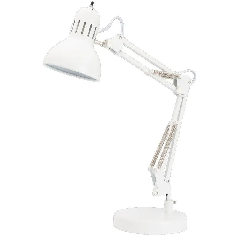 Boston Harbor TL-WK-134E-WH-3L Swing Arm Work Lamp, 120 V, 60 W, 1-Lamp, A19 or CFL Lamp, White
