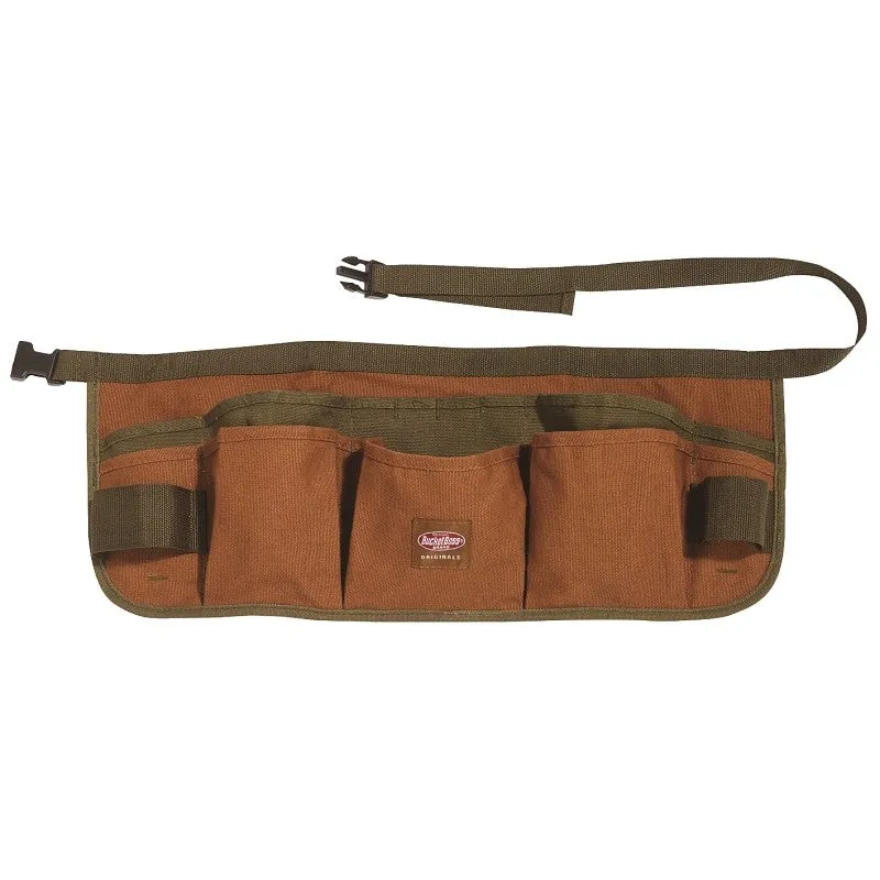 Bucket Boss 80100 Apron, 52 in Waist, Duckwear Canvas, Brown, 13-Pocket