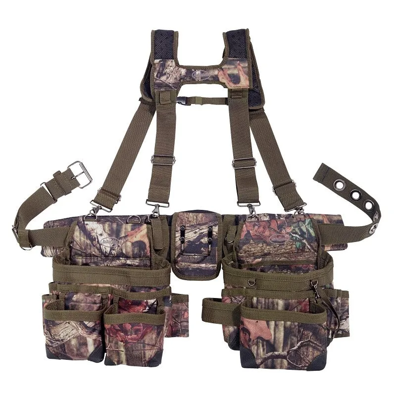 Bucket Boss 85035 Suspension Rig, 52 in Waist, Fabric, Mossy Oak, 28-Pocket