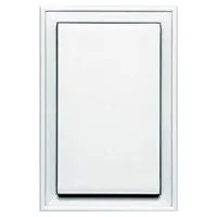 Builders Edge 130020001001 Mounting Block, 12-1/16 in L, 8-1/8 in W, White