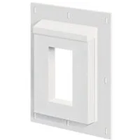 Builders Edge 3SMR68TW Mounting Block, Split, White, 11-1/2 in L, 9-1/16 in W, Fiber Cement