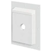 Builders Edge SMS68TW Mounting Block, Universal, White, 11-1/2 in L, 9-1/16 in W, Fiber Cement