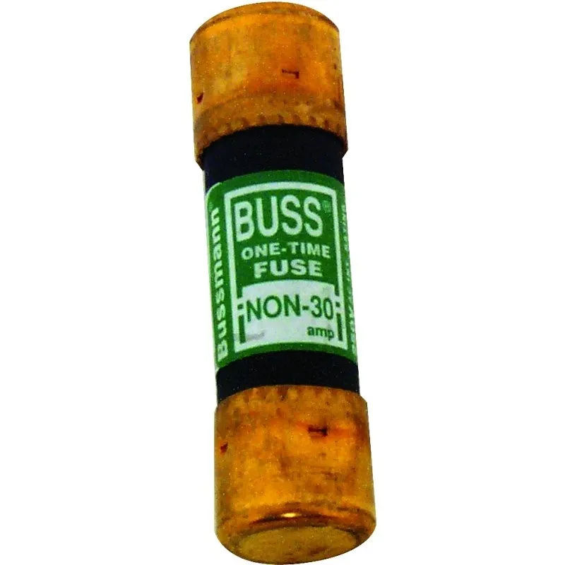Bussmann NON-30 Fuse, 30 A, 250 VAC, 125 VDC, 50 kA Interrupt, Melamine Body, Cartridge Fuse, 10/PK (Pack of 10)