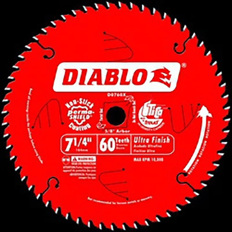 CIRC SAW BLADE FINSH 7-1/4-60T (Pack of 10)