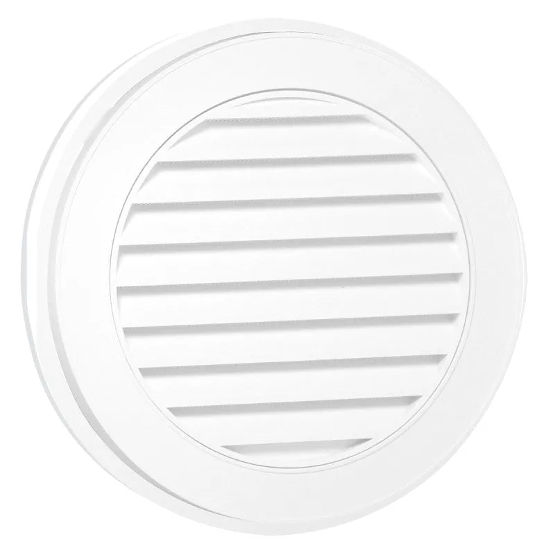 Canplas 626053-00 Gable Vent, 55 sq-in Net Free Ventilating Area, Polypropylene, White