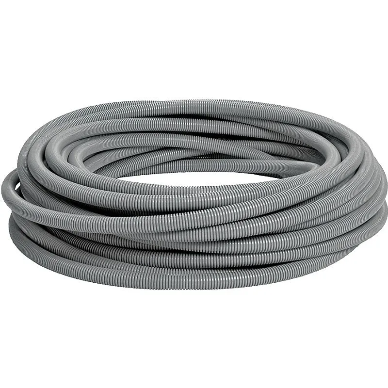 Carlon Carflex 15008-100 Conduit, 1 in, 100 ft L, PVC, Gray